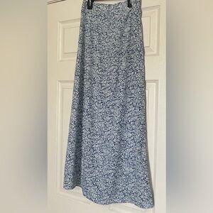 SHEIN Blue Floral Maxi Skirt